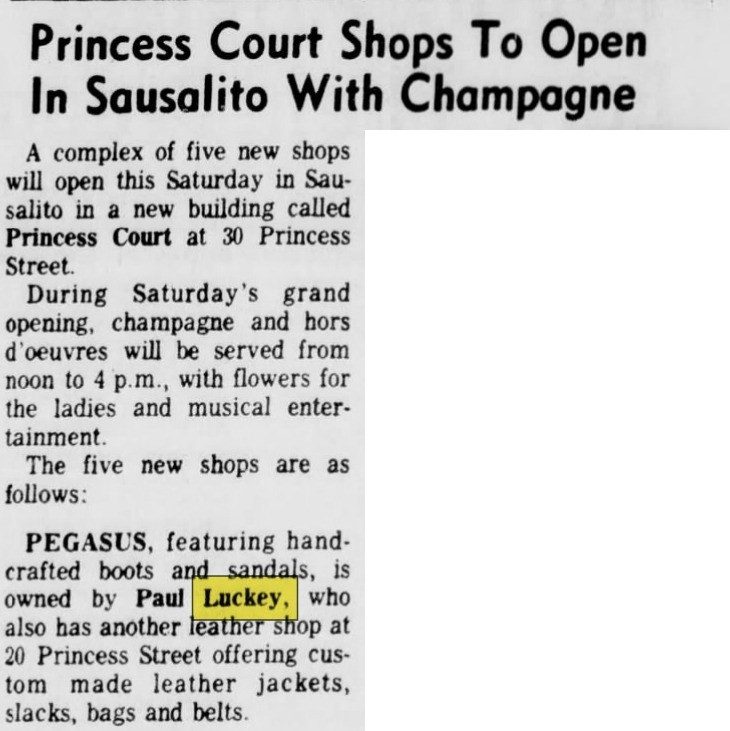 July 10, 1974: Princess Court opens at 30 Princess Street, Sausalito